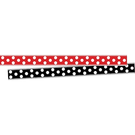 Barker Creek Dots Double-Sided Border, 24/set, PK24 3685